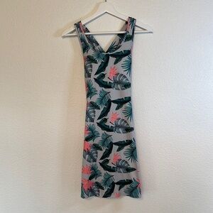 Kyodan Outdoor Tropical Print Mini Dress